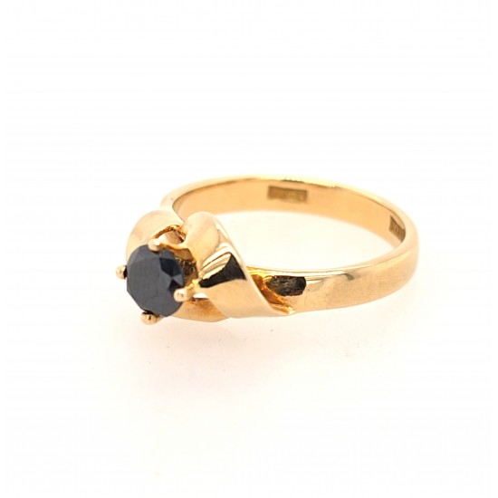 Pre Owned 18ct Black Diamond Ring ZX646 Pre Owned 18ct Black Diamond Ring ZX646